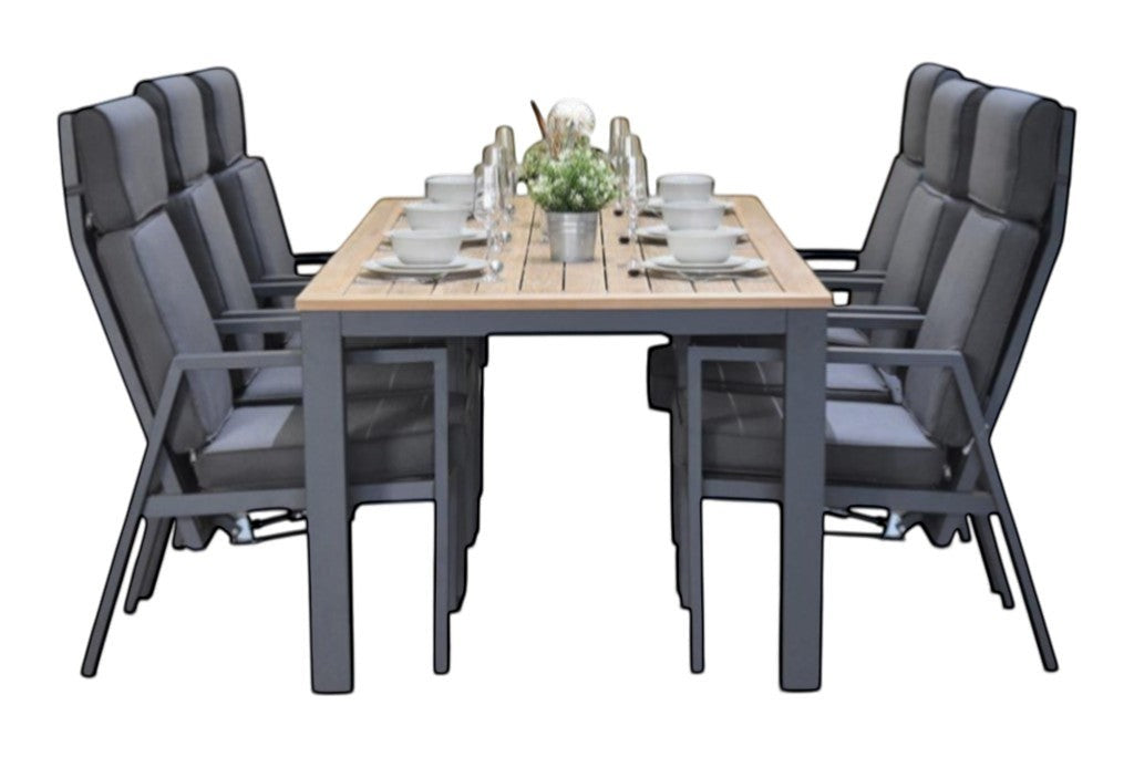 Birmingham Verstelbare Tuinset 6 Personen