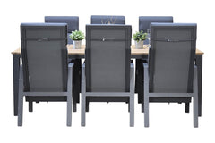 Oxford teakhouten tafel 220 detail