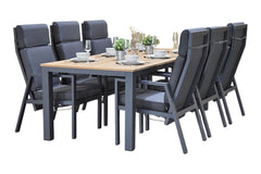 Oxford tafel met aluminium onderstel