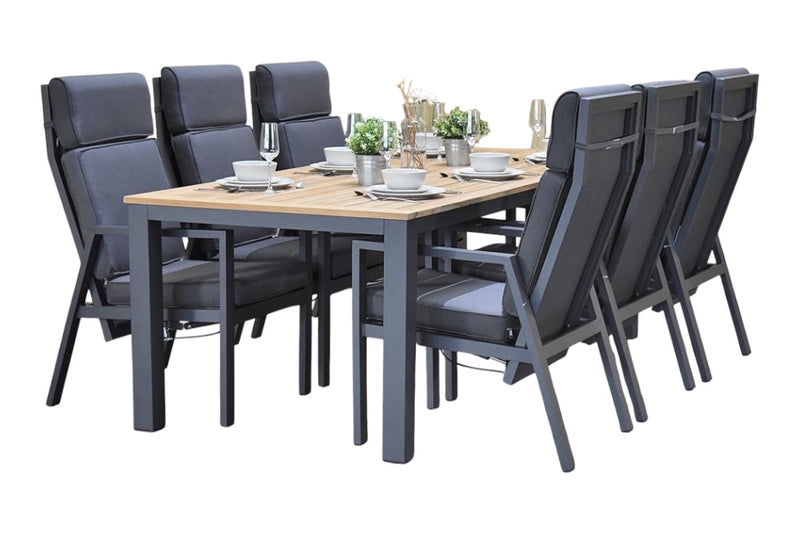 Oxford tafel met aluminium onderstel