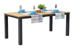 Birmingham Rechthoekige Tuintafel 180 cm - Dark grey