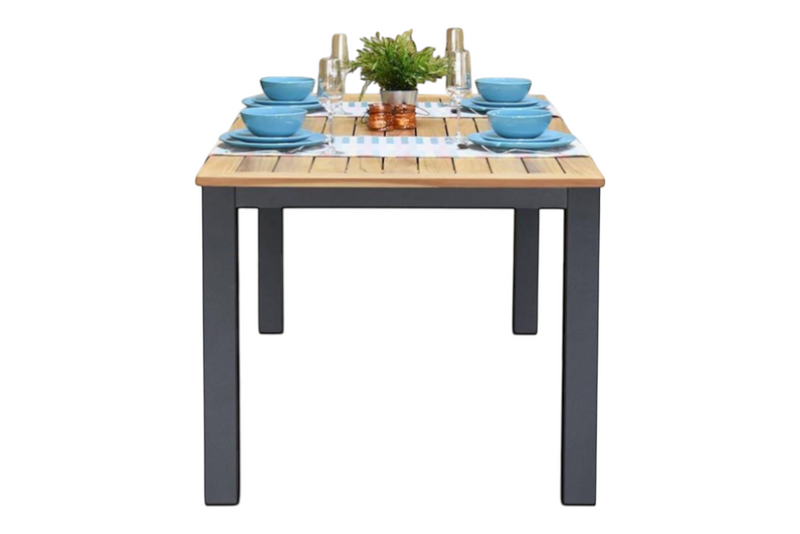 Birmingham Rechthoekige Tuintafel 180 cm - Dark grey
