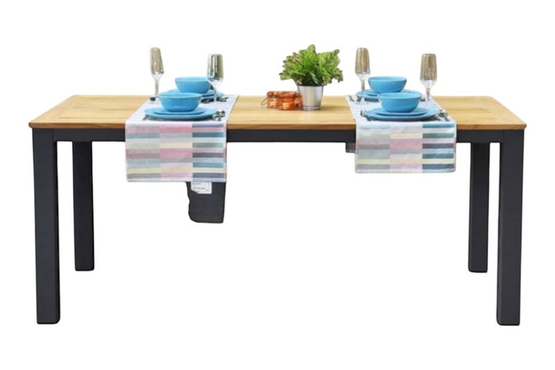 Birmingham Rechthoekige Tuintafel 180 cm - Dark grey