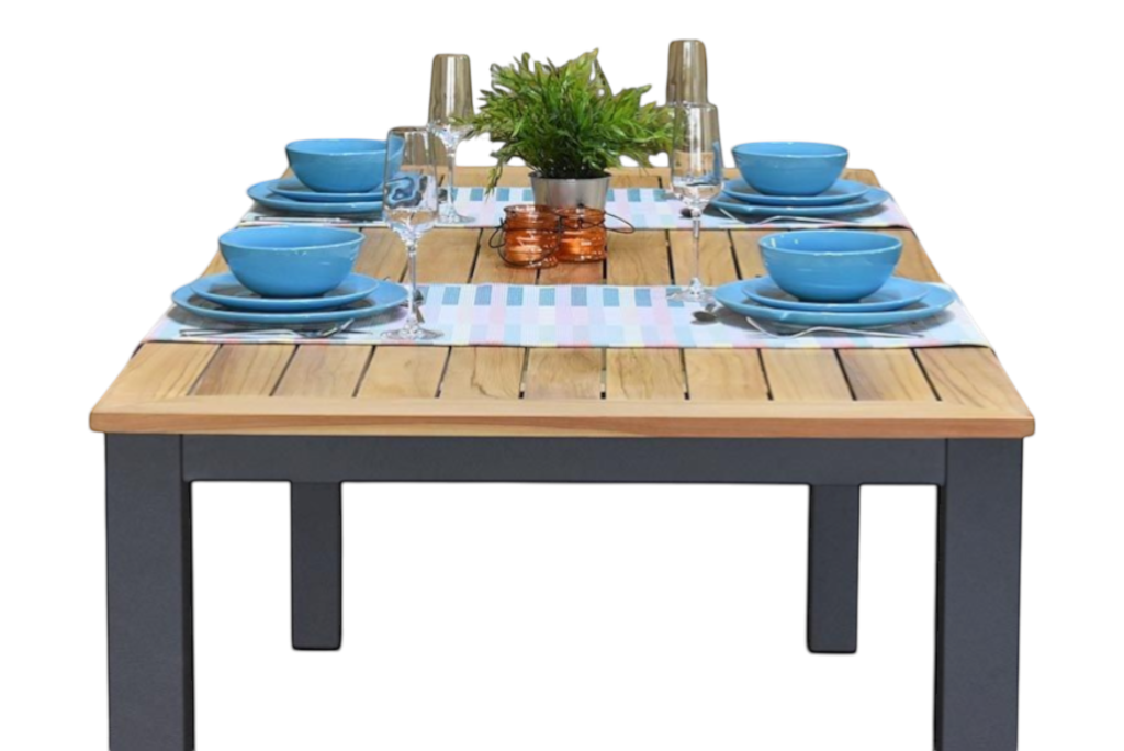 Birmingham Rechthoekige Tuintafel 180 cm - Dark grey