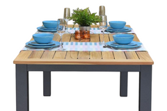 Birmingham Rechthoekige Tuintafel 180 cm - Dark grey