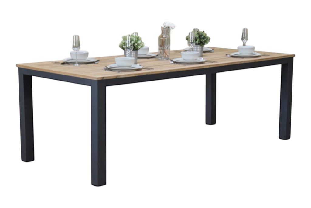 Birmingham Rechthoekige Tuintafel 180 cm - Dark grey