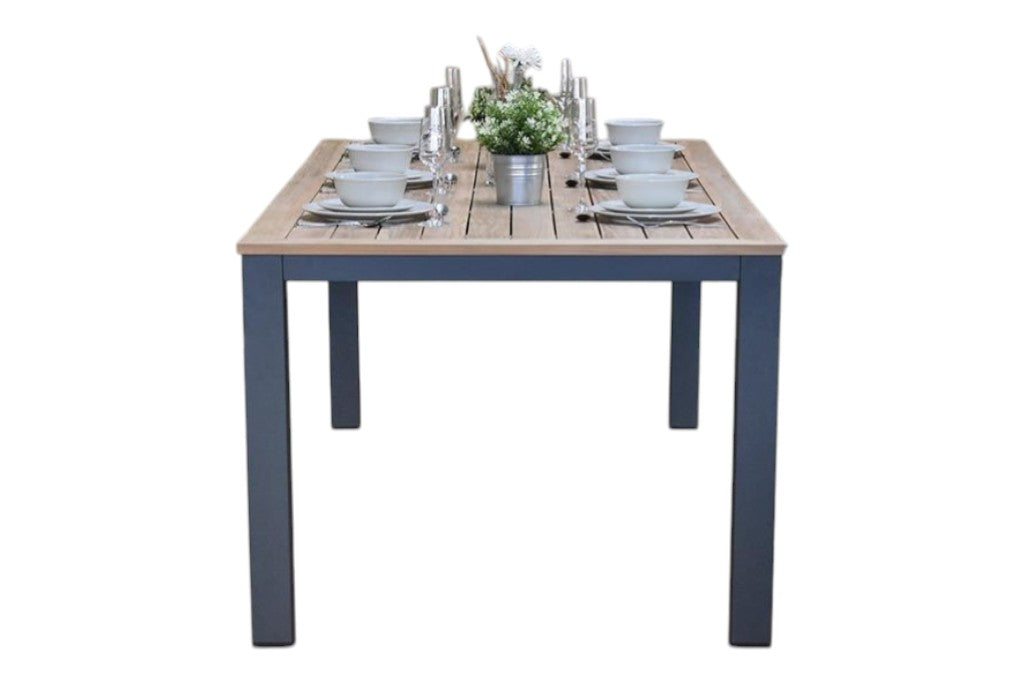 Birmingham Rechthoekige Tuintafel 220 cm - Dark grey