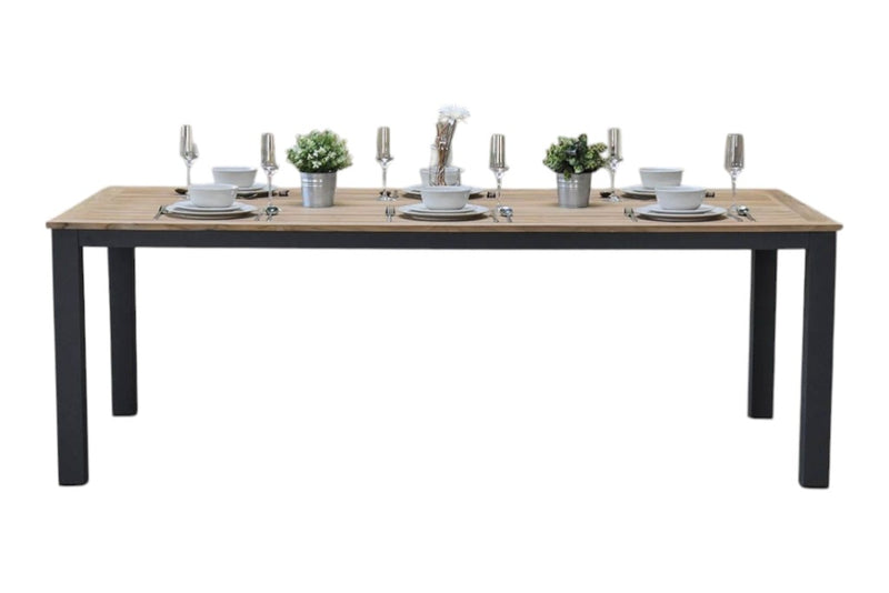 Birmingham Rechthoekige Tuintafel 220 cm - Dark grey