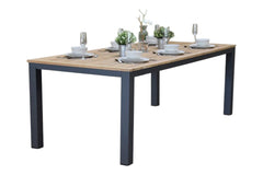 Birmingham Rechthoekige Tuintafel 220 cm - Dark grey