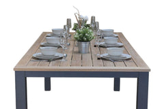 Birmingham Rechthoekige Tuintafel 220 cm - Dark grey
