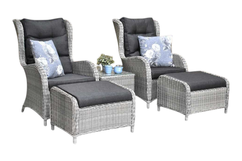 Phoenix Loungestoelenset - Light Kobo Grey