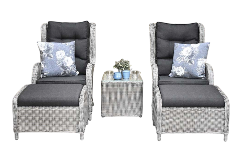 Phoenix Loungestoelenset - Light Kobo Grey