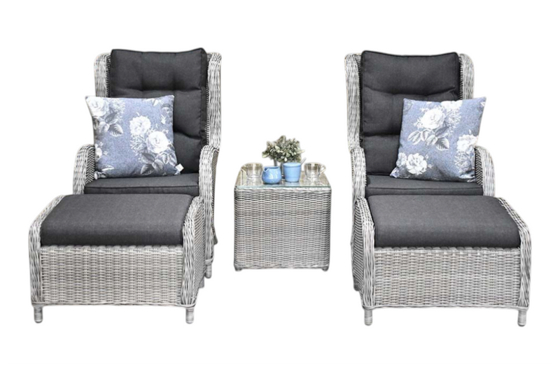 Phoenix Loungestoelenset - Light Kobo Grey