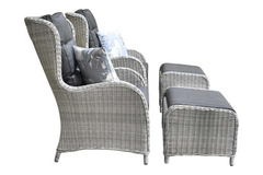 Phoenix Loungestoelenset - Light Kobo Grey