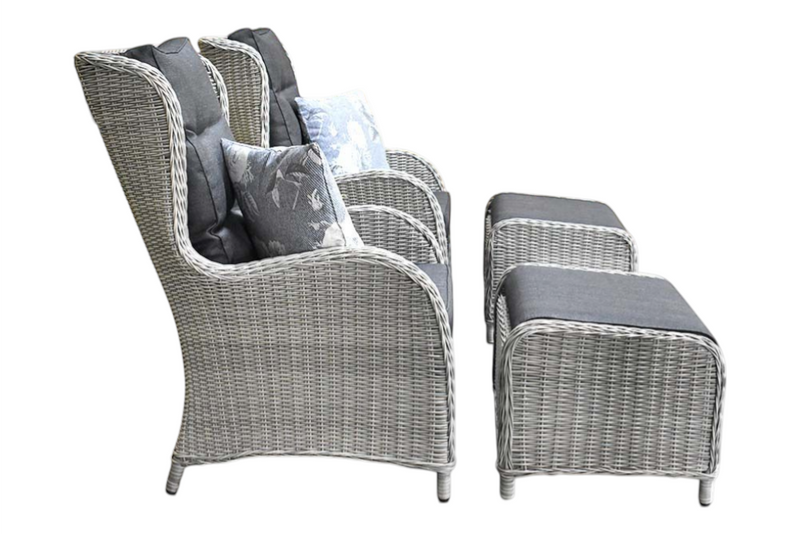 Phoenix Loungestoelenset - Light Kobo Grey