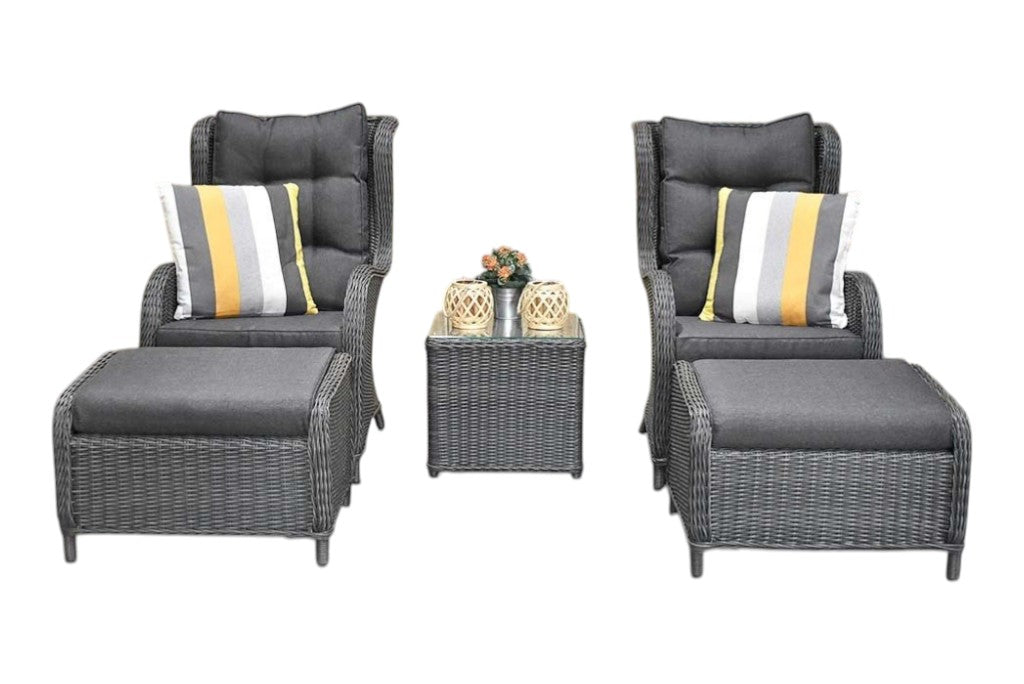 Phoenix Loungestoelenset - Rock Grey