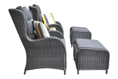 Phoenix Loungestoelenset - Rock Grey
