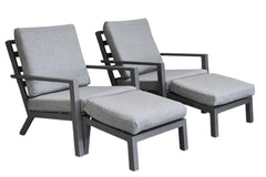 Pollencia Loungestoel - Dark Grey