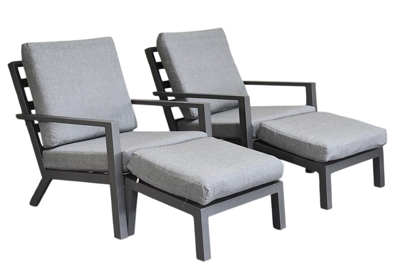 Pollencia Loungestoel - Dark Grey