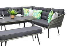 Positano Dining Loungeset - Olive Green