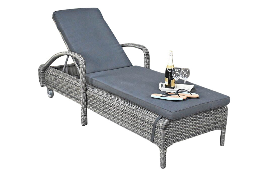 Madrid Verstelbare Dining Loungeset 3-zits + 2 stoelen - Glas / Kobo Grey / Hoog