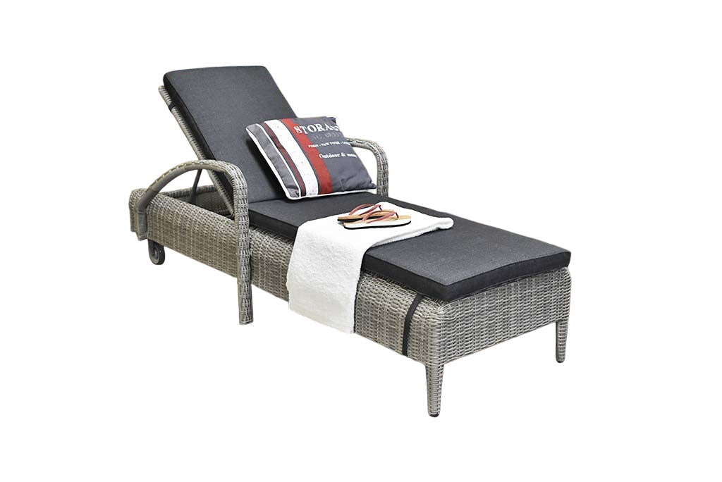 Rhodos Ligbed - Natural Grey