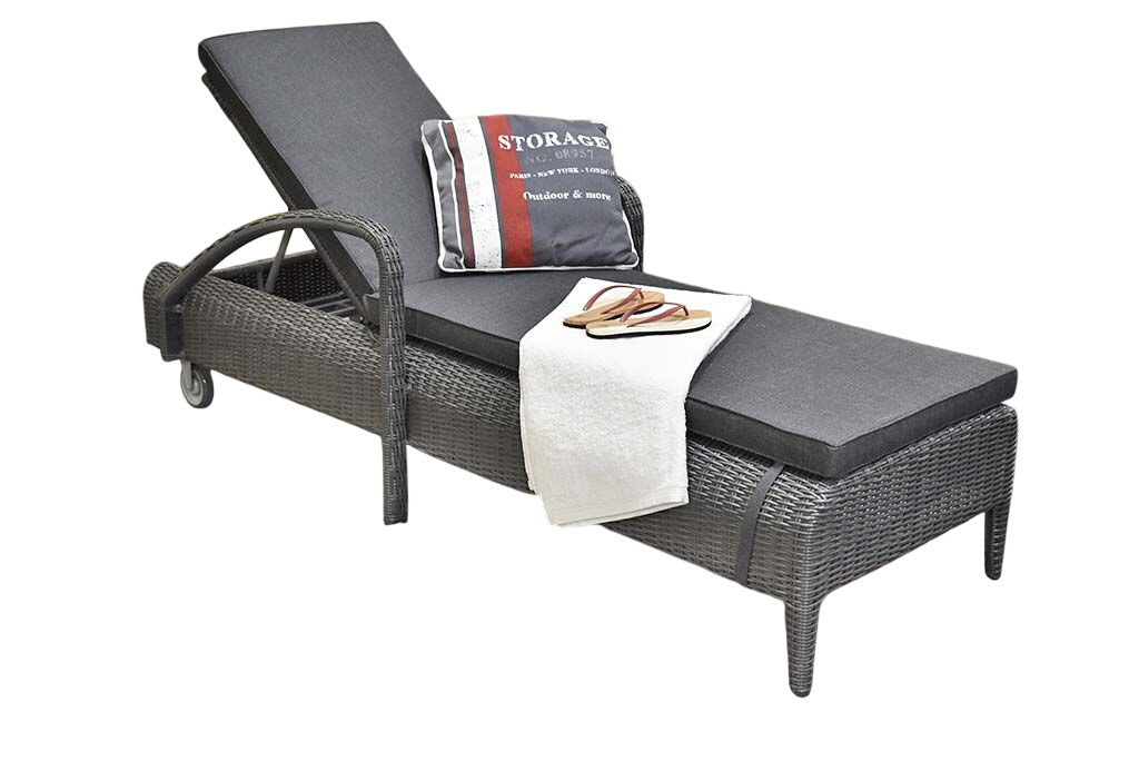 Brasil-Aruba Tuinset 6 Personen - Glas / Rock Grey