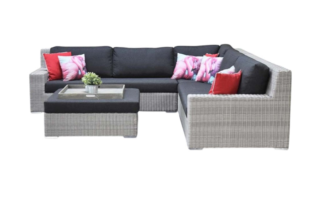 Riga Hoek Loungeset - Light Kobo Grey