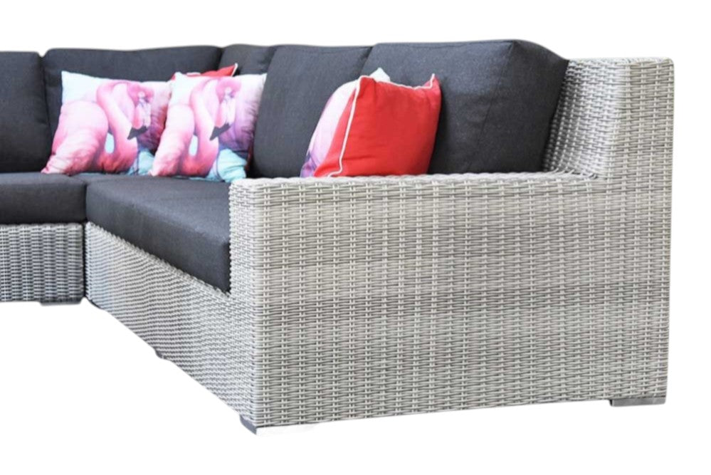 Riga Hoek Loungeset - Light Kobo Grey