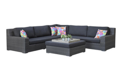 Riga Hoek Loungeset - Rock Grey