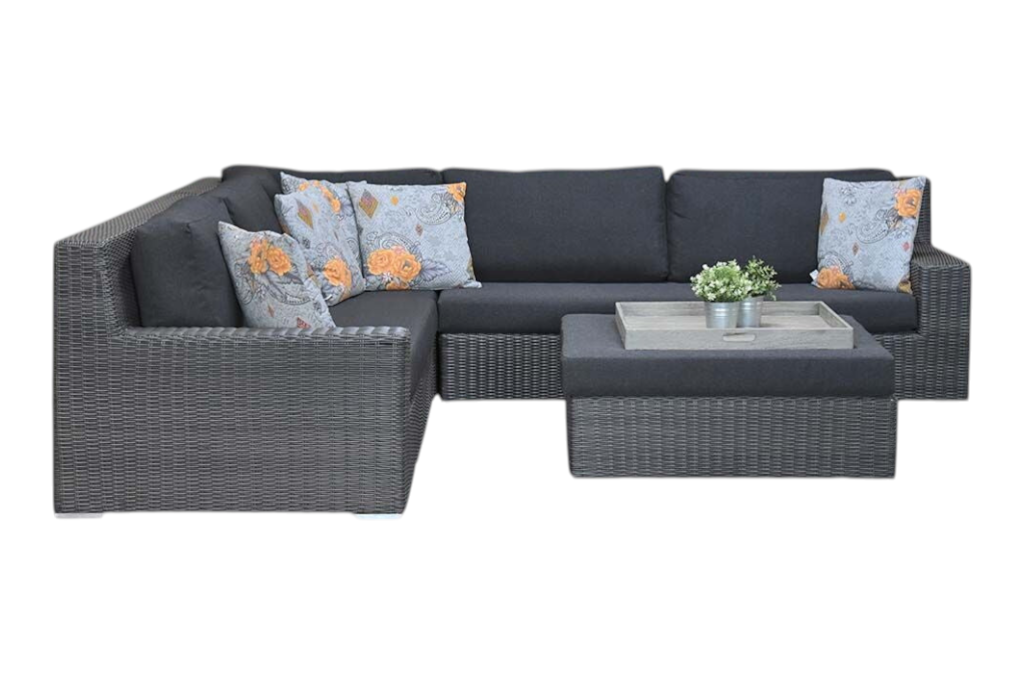 Riga Hoek Loungeset - Rock Grey