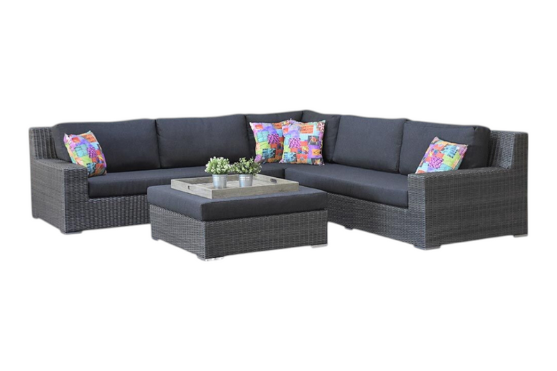 Riga Hoek Loungeset - Rock Grey