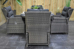 Rio tuinset 4 personen Barcelona Kobo Grey tafel detail
