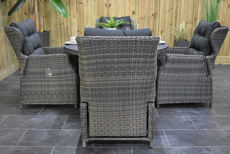 Rio tuinset 4 personen Barcelona Kobo Grey tafel detail