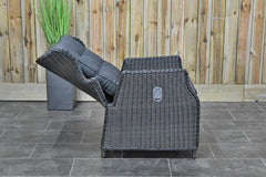 Rio tuinset 4 personen Barcelona Rock Grey stoel detail rugleuning