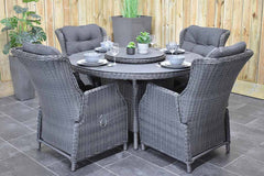 Outnest Rio tuinset 4 personen Darwin Rock Grey compleet vooraanzicht