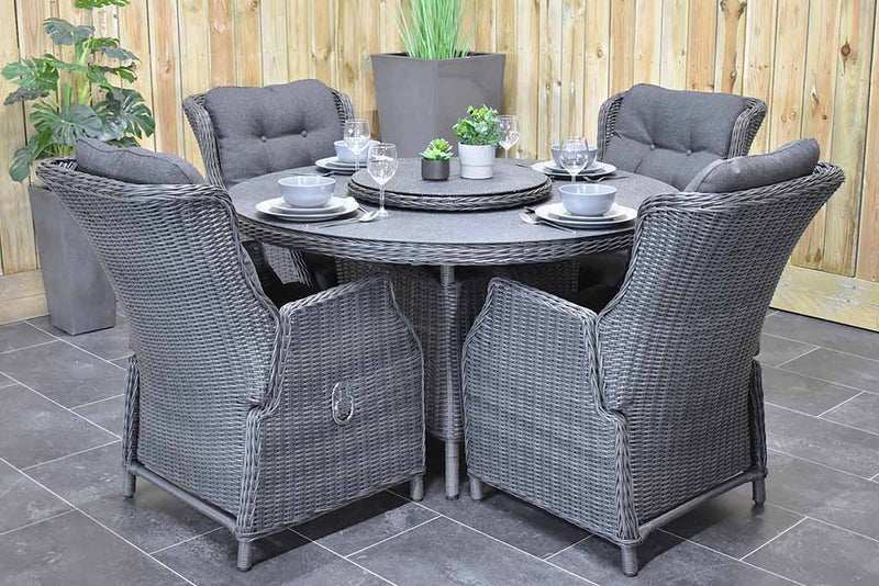 Outnest Rio tuinset 4 personen Darwin Rock Grey compleet vooraanzicht