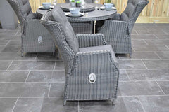 Rio tuinset 4 personen Darwin Rock Grey stoel detail