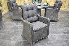 Rio tuinset 4 personen Delano Rock Grey kussens detail