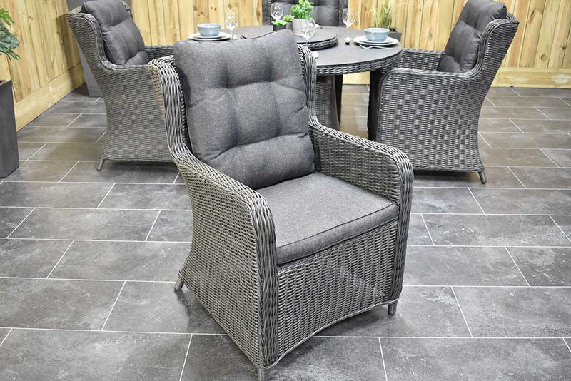 Rio tuinset 4 personen Delano Rock Grey kussens detail