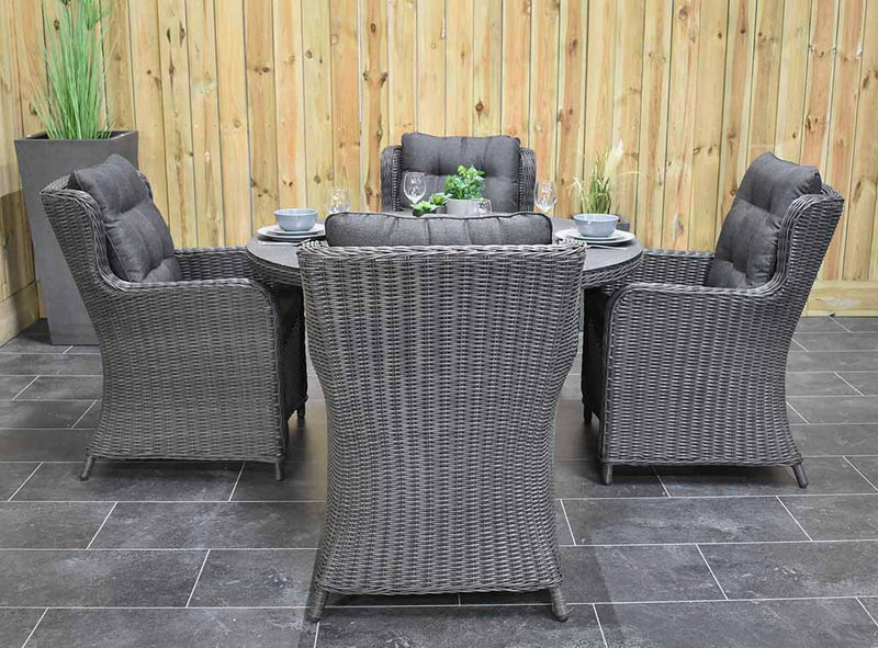 Rio tuinset 4 personen Delano Rock Grey compleet zicht
