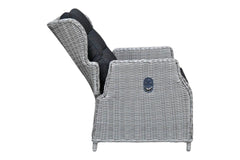 Rio-Barcelona verstelbare Tuinset 6 Personen - Light Kobo Grey / Spray Stone