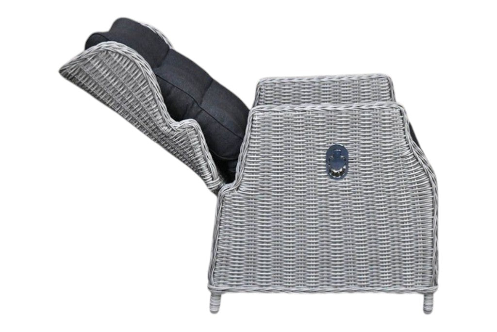 Rio-Barcelona verstelbare Tuinset 6 Personen - Light Kobo Grey / Spray Stone