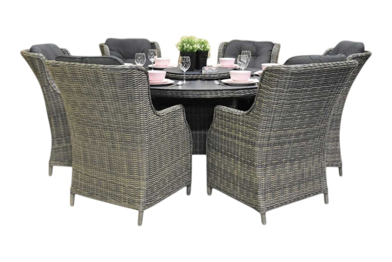 Rio-Darwin Tuinset 6 Personen - Spraystone / Kobo Grey