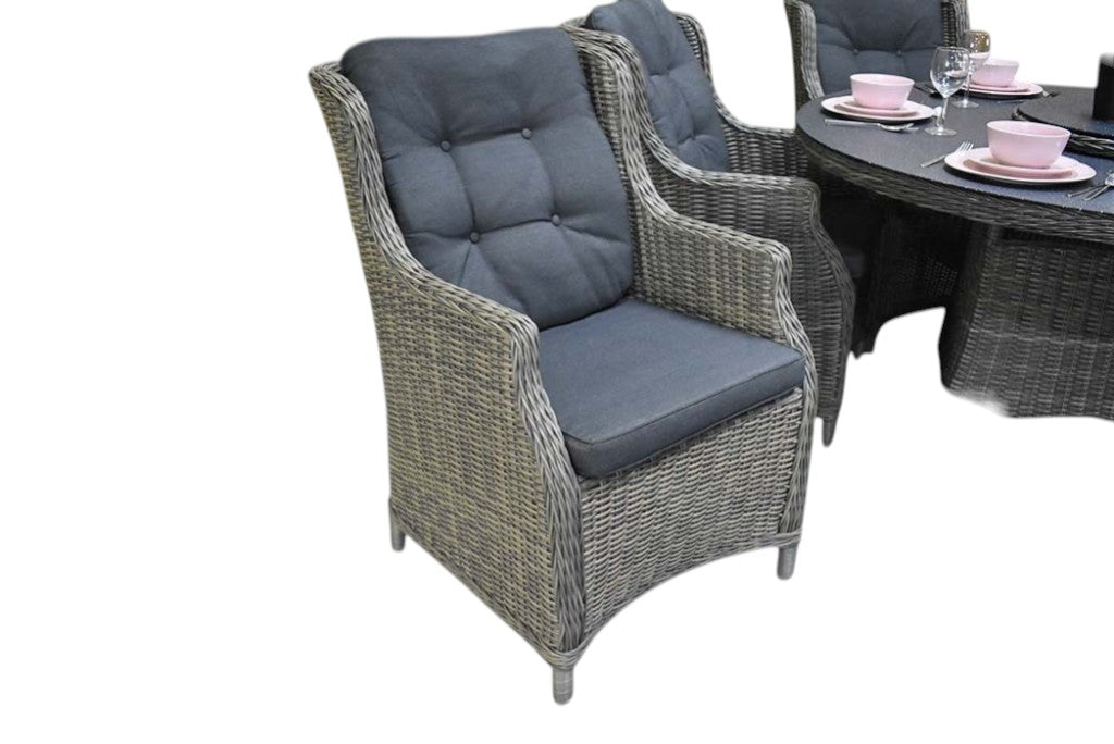 Rio-Darwin Tuinset 6 Personen - Spraystone / Kobo Grey