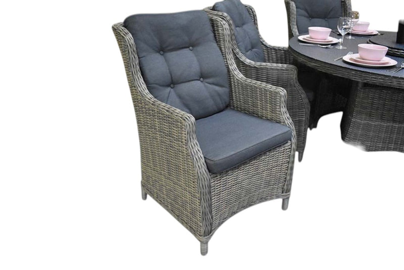 Rio-Darwin Tuinset 6 Personen - Spraystone / Kobo Grey