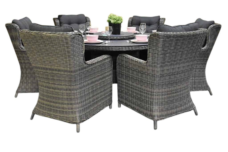 Rio-Delano Tuinset 6 Personen - Spraystone / Kobo Grey
