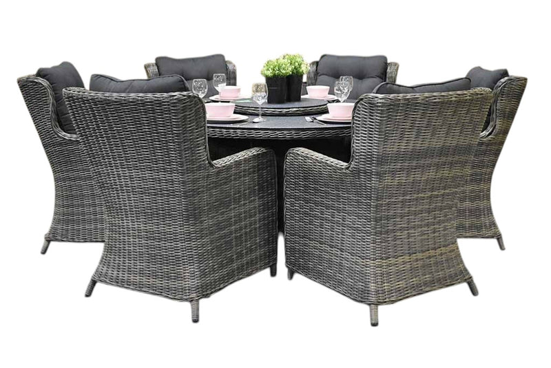 Rio-Delano Tuinset 6 Personen - Spraystone / Kobo Grey