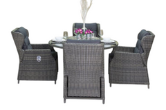 Rio tuinset 4 personen Barcelona Kobo Grey zijaanzicht