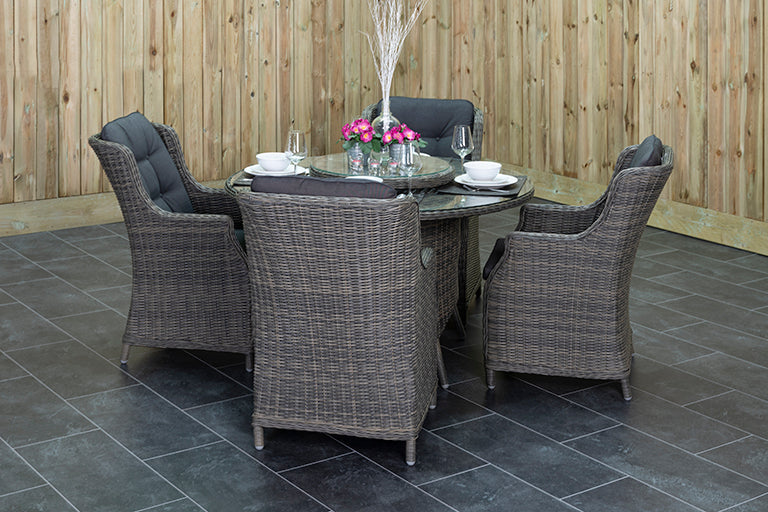 Rio tuinset 4 personen Darwin Kobo Grey zijaanzicht